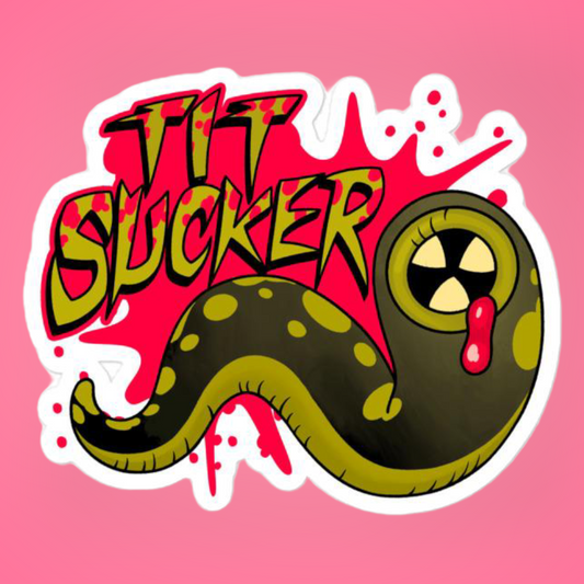 Tit Sucker Sticker